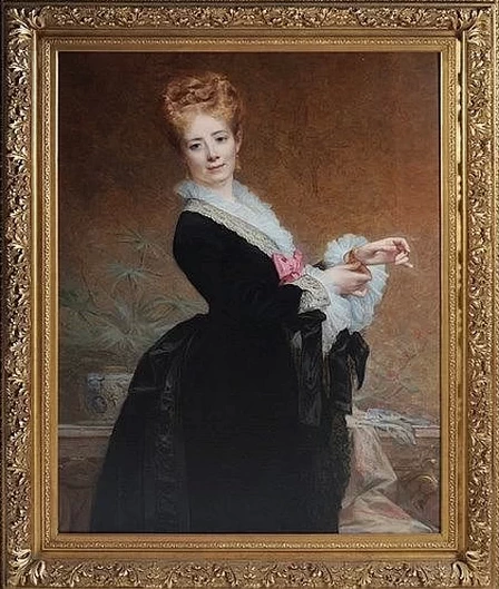 Charles Joshua Chaplin - Ritratto di signora
